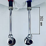 Набір для бойлера, водонагрівача MAXI C3 Boiler Series 1/2", хром, трубка 350 мм, KVANT, фото 6