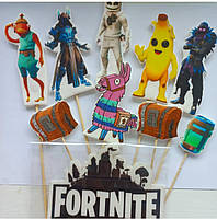 Фігурки фортнайт, топери цукрової пасти для хлопчик, їстівні картинки на день народження