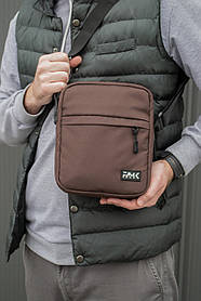 Чоловіча сумка месенджер (через плече), Коричневий