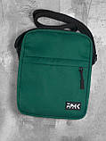 Чоловіча сумка месенджер (через плече) Famk , Темно-зелений, фото 3