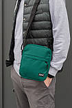 Чоловіча сумка месенджер (через плече) Famk , Темно-зелений, фото 8