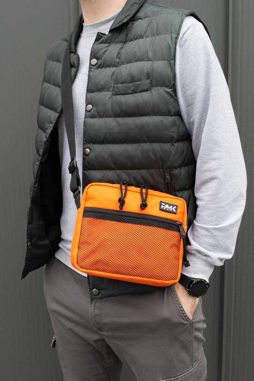 Сумка через плече для чоловіків та жінок Famk SMR3, Помаранчевий, фото 1