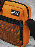 Сумка через плече для чоловіків та жінок Famk SMR3, Помаранчевий, фото 6