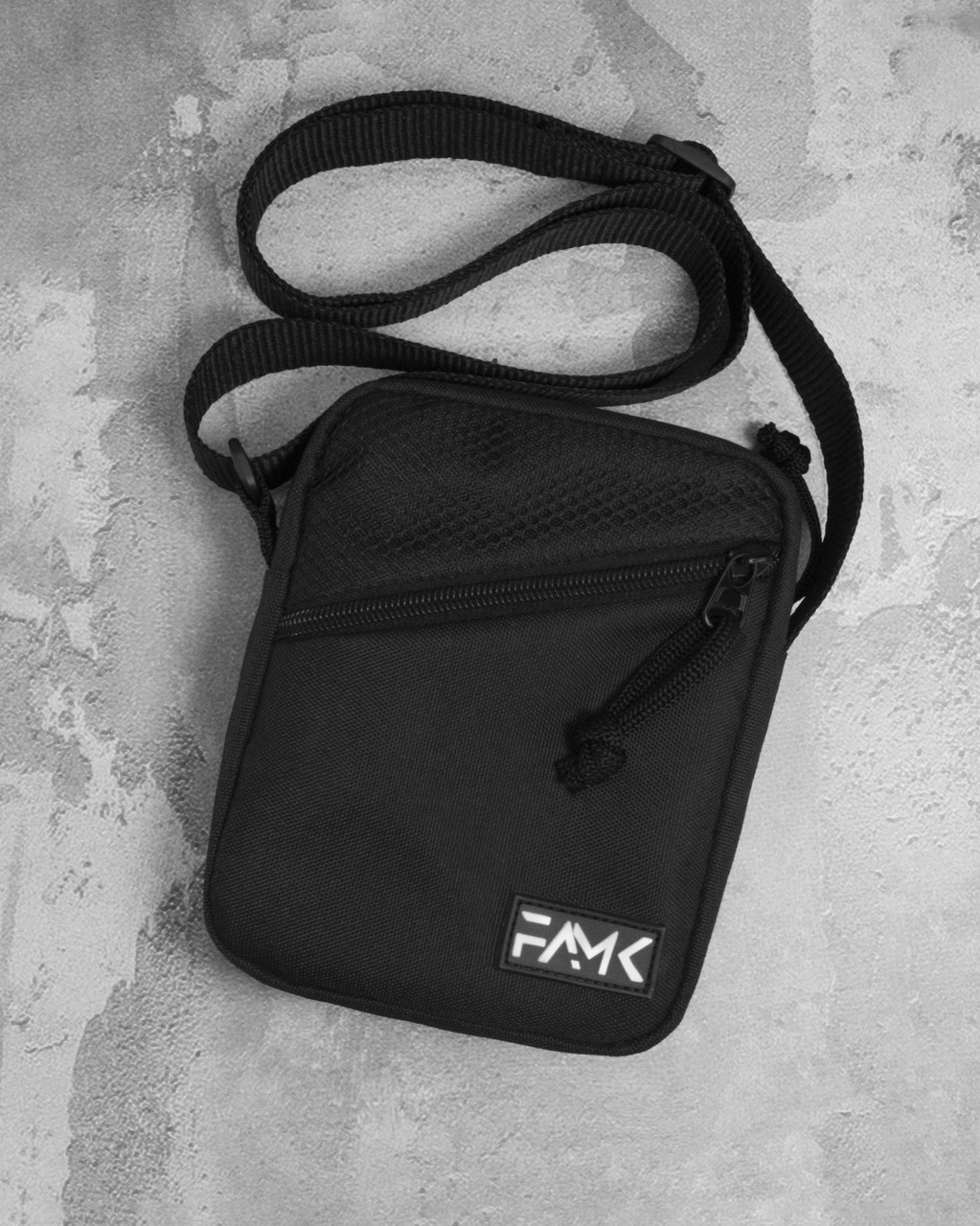 Сумка через плече для чоловіків та жінок Famk МСR4, Чорний, фото 1