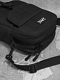 Сумка через плече для чоловіків та жінок FAMK CB, Чорний, фото 4