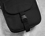 Сумка через плече для чоловіків та жінок FAMK CB, Чорний, фото 5