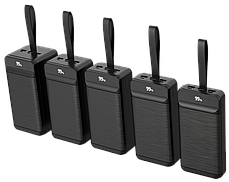 Портативний зарядний пристрій XO PR158 - 50000 mAh 3-Input PD20W + QC22.5W with light Black, фото 3