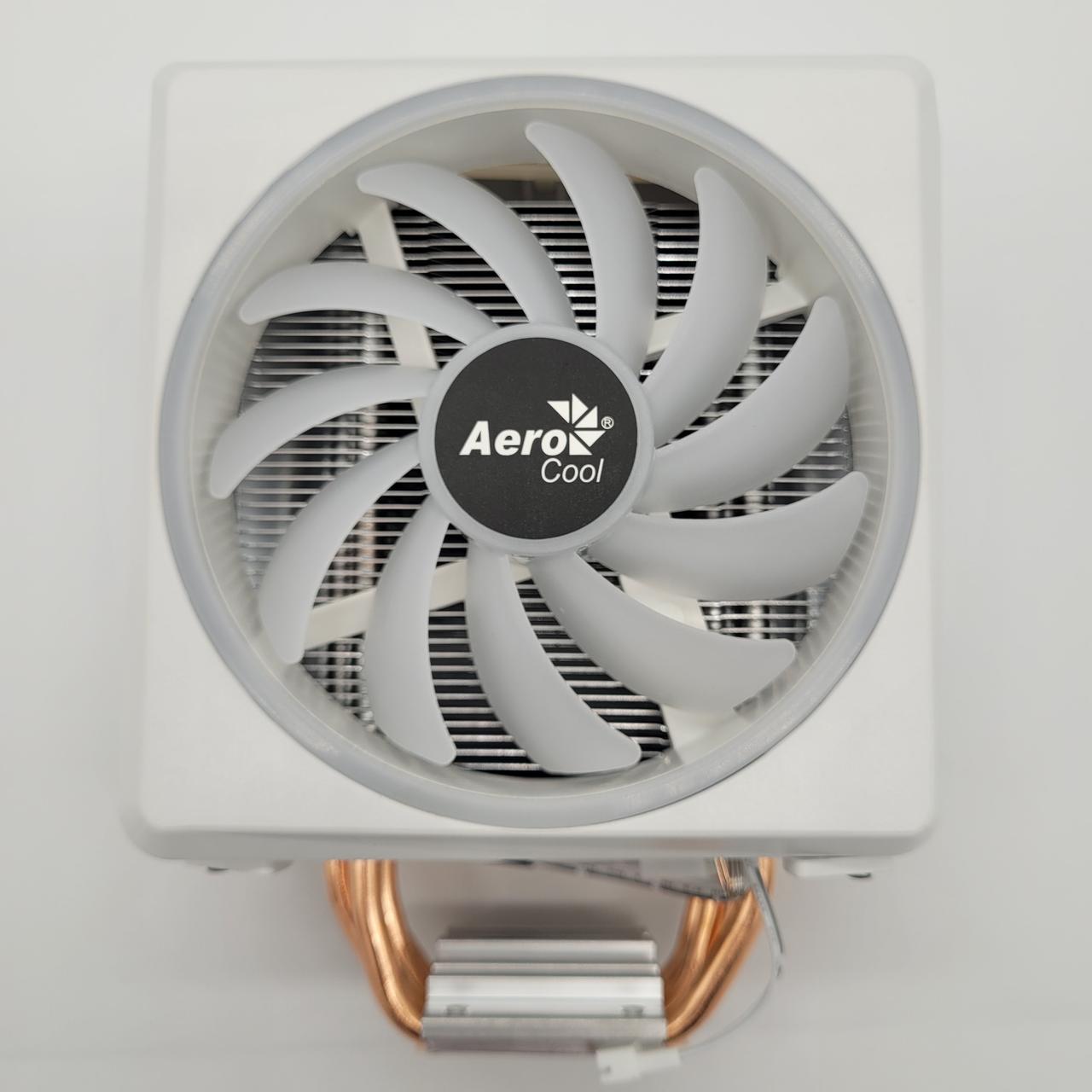 Вентилятор для CPU AeroCool Cylon 4F WH (ACTC-CL30430.02) 145 Вт TDP RGB 1800RPM 4-pin для Intel і AMD Новий!
