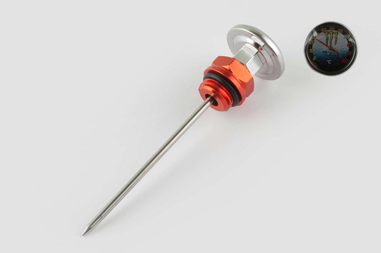 Щуп оливи Ø19.0mm, L-137mm (+датчик температури) (помаранчевий) RIDE IT