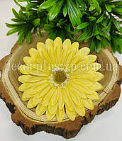 Головка гербери жовта 10см