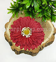 Головка гербери червона 10см