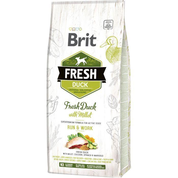 Корм сухий Brit Fresh DuckActive Run and Work для активних дорослих собак з качкою 12 кг
