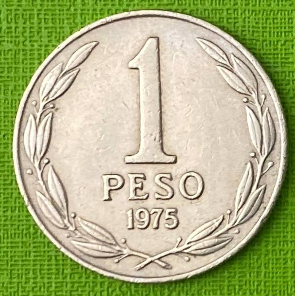 Монета Чилі 1 песо 1975-79 рр.
