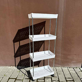 Етажерка підлогова на коліщатках 4 яруси 39,5*21,5х105 см A-Plus 1002/3440