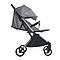 Дитяча прогулянкова коляска EL CAMINO ME 1129 LINK Silver Striped чохол, дощовик колір сріблястий, фото 8