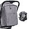 Дитяча прогулянкова коляска EL CAMINO ME 1129 LINK Silver Striped чохол, дощовик колір сріблястий, фото 10