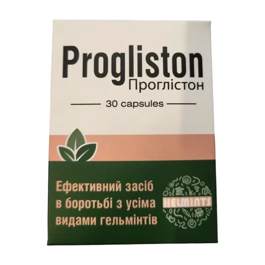 Проглістон — протиглистий засіб 30 капсул.