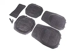 КОВЕР РЕЗІНОВИЙ UNI METEL ЧОРНИЙ 5ШТ./УП.  DK-3122BK