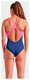 Купальник для Жінкиок Arena RIPPLES SWIMSUIT V BACK B синій Жінки 36, фото 2