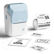 Термопринтер для друку наклейок NIIMBOT B1 Blue, фото 3