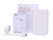 Термопринтер для друку наклейок NIIMBOT D101 White (A1A88628624), фото 3