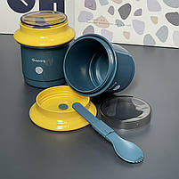 Ланч - бокс для їжі "Lunch", синій 64-21-1479, фото 2