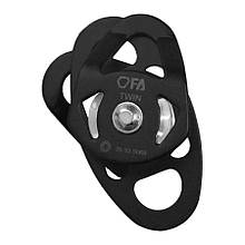 Блок-ролик подвійний із підшипниками First Ascent TWIN Чорний