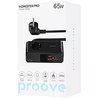 Мережевий фільтр Proove Homester Pro 65W (AC + 2xType-C + 2xUSB) 1.5m, фото 5
