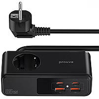 Мережевий фільтр Proove Homester Pro 65W (AC + 2xType-C + 2xUSB) 1.5m, фото 4