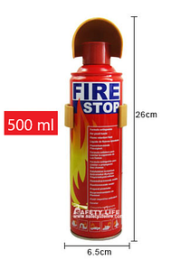 Огнетушитель -Вогнегасник вуглекислотний "FIRE STOP" 0.5л з кріпленням вогнегасник вуглекислотний автомобільний