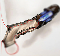 Насадка на пенис увеличивающая силиконовая с вибрацией Вибро насадка на половой член Эрекционное кольцо Fork Opt TM 2025