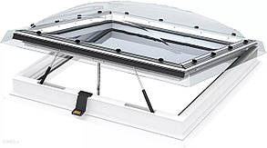 Вікно для пласкої покрівлі VELUX СVP 0673 + ISD 0100/0000 з дистанційним керуванням купол матовий або прозорий