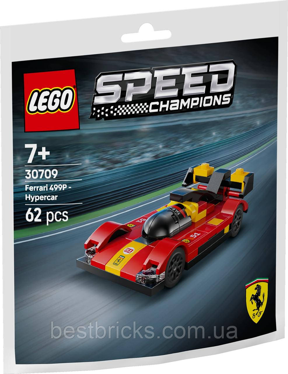 Конструктор Lego Speed Champions Ferrari 499P - гіперкар 30709, фото 1