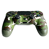 Бездротовий джойстик PS4 Double Shock 4 Bluetooth геймпад зелений камуфляж для приставки ПК і телефона, фото 4