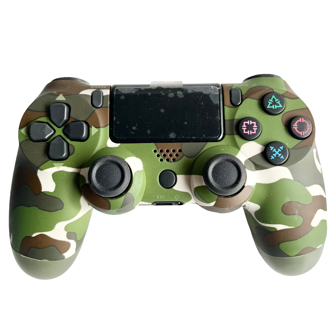 Бездротовий джойстик PS4 Double Shock 4 Bluetooth геймпад зелений камуфляж для приставки ПК і телефона