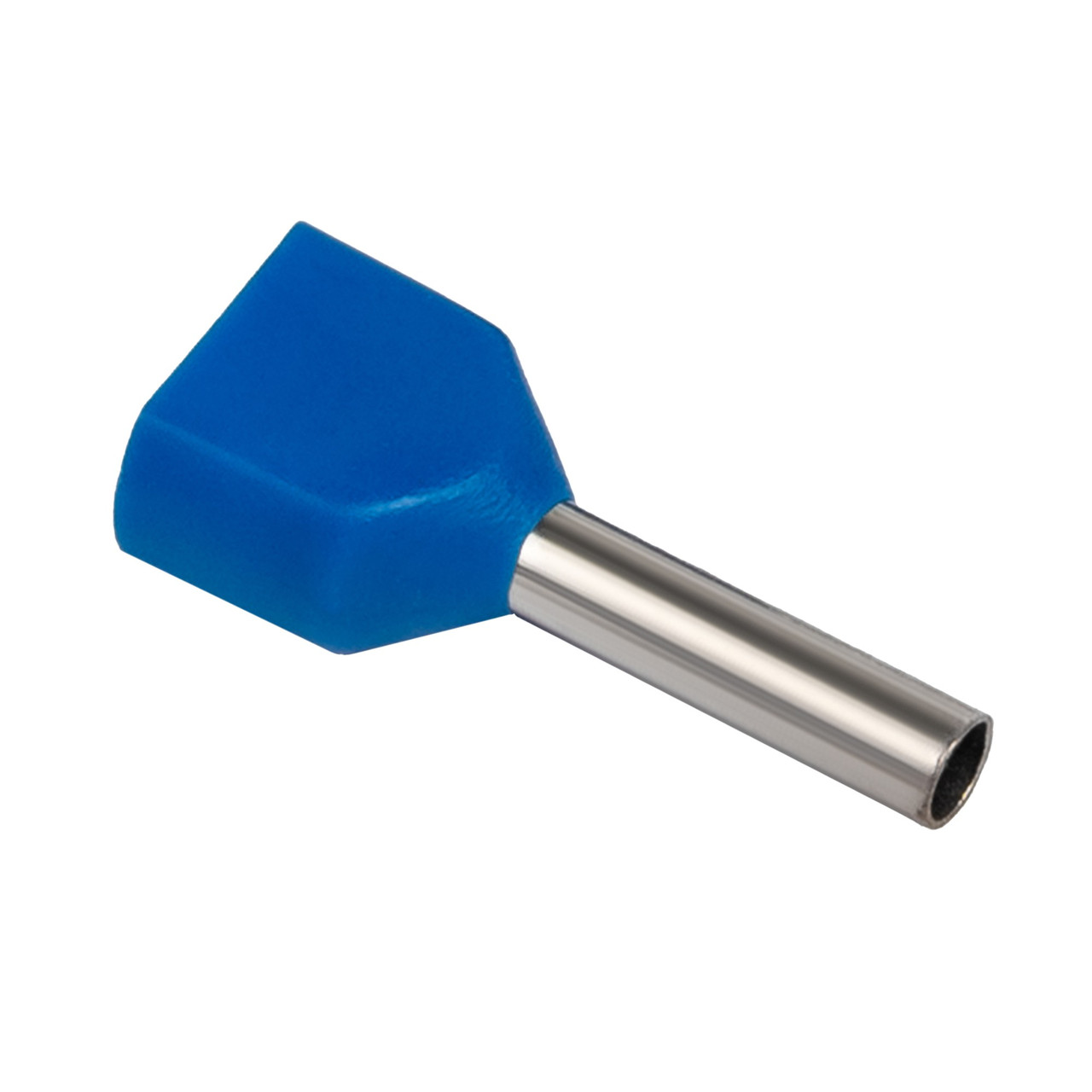 Наконечник втулковий TE 0.75/8 синій з ізоляцією для двох проводів