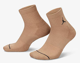 Шкарпетки Nike U J ED CUSH POLY ANKLE 3PR 144 бежевий, коричневий, фіолетовий Унісекс 38-42