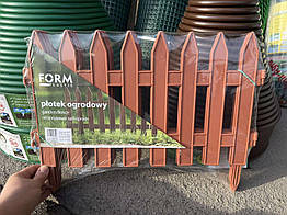 Декоративний парканчик Form Plastic 27см х 3.2 м світло-коричневий