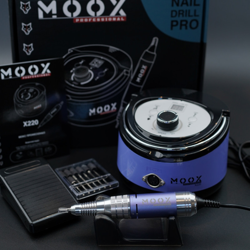 Фрезер для манікюру і педикюру MOOX X220 50 000 об/хв, 70W, Purple, фото 1