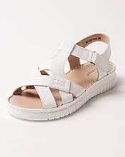 Босоніжки на платформі Lifexpert білі шкіра