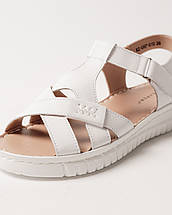 Босоніжки на платформі Lifexpert білі шкіра, фото 2