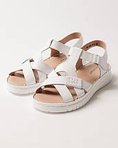 Босоніжки на платформі Lifexpert білі шкіра, фото 3