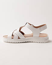 Босоніжки на платформі Lifexpert білі шкіра, фото 4