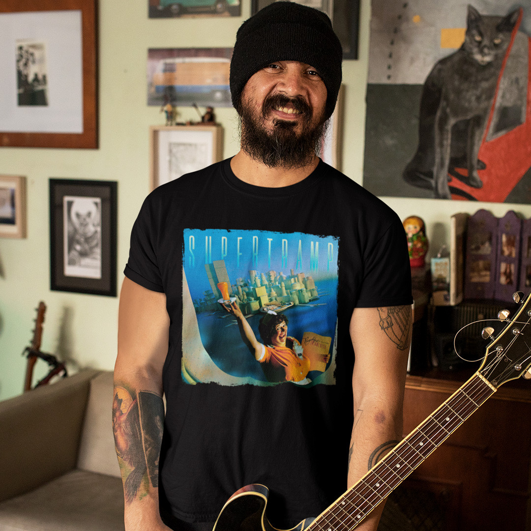 Футболка унісекс Supertramp (Breakfast In America) XS чорний, фото 1