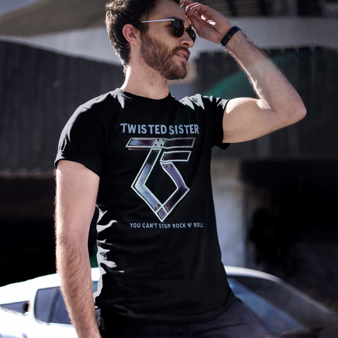 Футболка унісекс Twisted Sister (You Cant Stop Rock N Roll) XS чорний, фото 1