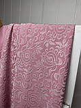 Трикотаж жакард Рожева пудра, фото 2
