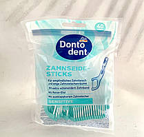 Зубочистки флостік з тримачами сенсетів Dontodent Sensetive 40 штук