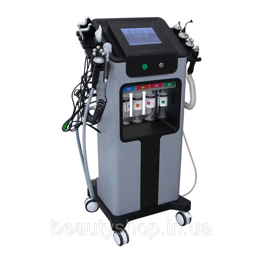 Апарат для гідродермабразії 10 в 1, глибоке очищення обличчя, ліфтинг шкіри навколо очей, водний кисневий спрей, догляд за шкірою, фото 1