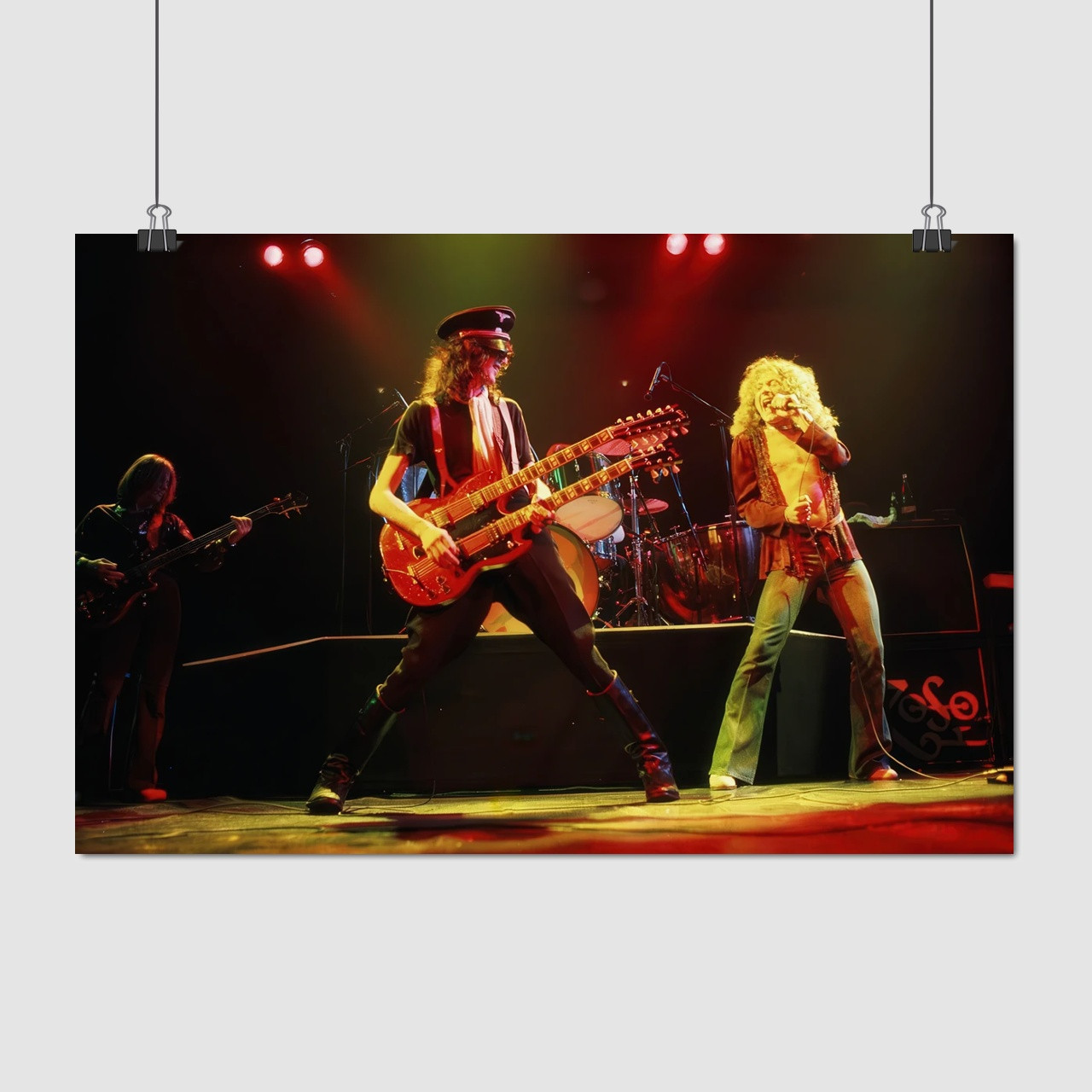 Плакат "Лед Зеппелін, Роберт Плант, Джиммі Пейдж, Led Zeppelin", 40×60см