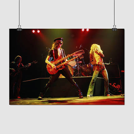 Плакат "Лед Зеппелін, Роберт Плант, Джиммі Пейдж, Led Zeppelin", 40×60см, фото 1